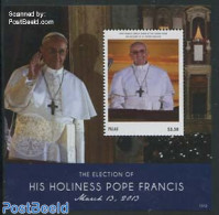 Palau 2013 Pope Francis S/s, Mint NH, Religion - Pope - Religion - Papi
