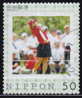 Japan Personalized Stamp, Women's Golf (jpv9248) Used - Oblitérés