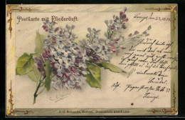 Künstler-AK Catharina Klein: Fliederstrauss, Postkarte Mit Fliederduft  - Klein, Catharina