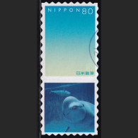 Japan Personalized Stamp, Dolphin (jpv9770) Used - Gebraucht