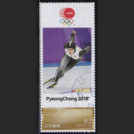 Japan Personalized Stamp, Japan Personalized Stamp, Skate Nao Kodaira Pyeongchang 2018 Olympics (jpv9535) Used - Usados