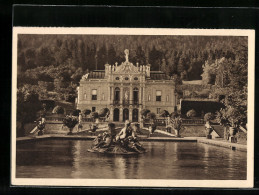 AK Das Schöne Deutschland, Schloss Linderhof, Ganzsache WHW Winterhilfswerk  - Cartoline