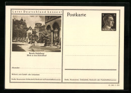 AK Heidelberg, Blick In Den Schlosshof, Ganzsache Lernt Deutschland Kennen  - Cartes Postales