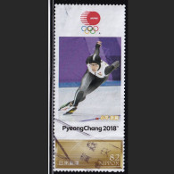 Japan Personalized Stamp, Olympic Games PyeongChang 2018 Skate Kodaira Nao (jpw0101) Used - Usati