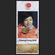 Japan Personalized Stamp, Olympic Games PyeongChang 2018 Skate Kodaira Nao (jpw0099) Used - Usados