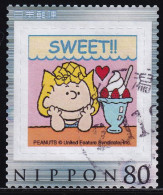 Japan Personalized Stamp, PEANUTS (jpw0037) Used - Usati