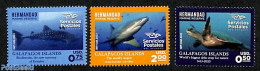 Ecuador 2023 Galapagos Islands 3v, Mint NH, Nature - Fish - Turtles - Peces