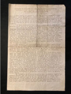 Tract Presse Clandestine Résistance Belge WWII WW2 'Extraits Du Discours Du Camarade Staline A L'occasion Du 25-eme...' - Documentos