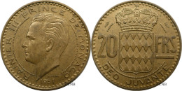 Monaco - Principauté - Rainier III - 20 Francs 1951 - SUP/AU55 - Mon6580 - 1949-1956 Franchi Antichi