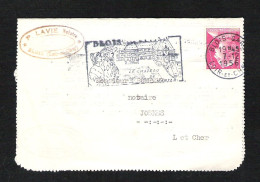 Env. Avec N° 1011 Blois - Gare       Oblitération Du 07-12-1956 - 1921-1960: Modern Period