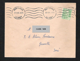 Env. Avec Timbre N° 809  Oblitération De Montargis Du 30-01-1951 - 1921-1960: Modern Period