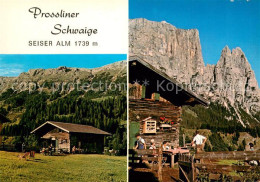 73678417 Seiser Alm Dolomiten Schlerngebiet Dolomiten Jausenstation Prossliner S - Otros & Sin Clasificación