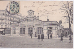 94 - SAINT MANDE  - LA  GARE  DU CHEMIN DE FER - FAÇADE FRONTON 1906 - Saint Mande