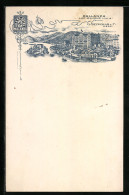 Lithographie Pallanza, Grand Hotel, Lac Majeur  - Sonstige & Ohne Zuordnung