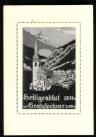 Seiden-AK Heiligenblut, Kirche Mit Grossglockner  - Autres & Non Classés