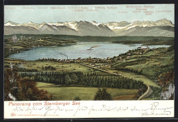 AK Starnberg, Starnberger See, Panorama Des Wetterstein-Gebirges Vom See Aus  - Starnberg