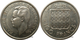 Monaco - Principauté - Rainier III - 100 Francs 1956 - TTB+/AU50 - Mon6787 - 1949-1956 Old Francs