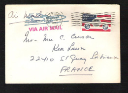 Enveloppe Des U.S.A. - Via Air Mail De 1976, De Englewood à Destination De St-Quay Portrieux 22410 - Briefe U. Dokumente
