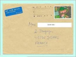 Dundee Ecosse    By Air Mail Pour Josnes - Postmark Collection