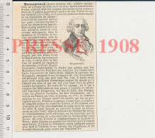 2 Vues 1908 Portrait Louis Antoine De Bougainville Navigateur + Alfred-James-Louis-Joseph Bougy + Bouhaureau - Zonder Classificatie