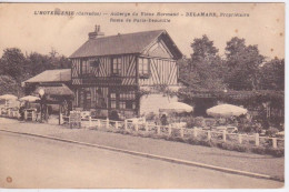 14 - L'HOTELLERIE - AUBERGE DU VIEUX NORMAND - DELAMARE - ROUTE PARIS-DEAUVILLE - TERRASSE PARASOL - Other & Unclassified