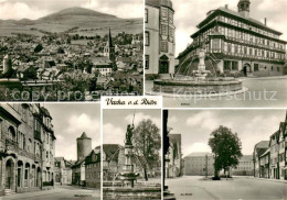 73675660 Vacha Panorama Rathaus Brunnen Markt Marktbrunnen Storchenturm  Vacha - Vacha