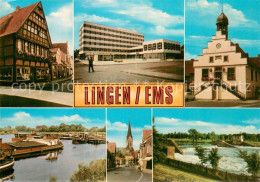 73675292 Lingen Ems Fachwerkhaus Commerzbank Rathaus Emspartie Kirche Stauwerk L - Lingen