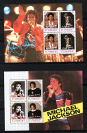 SAINT-VINCENT - MICKAEL JACKSON - 4 BLOCS - FEUILLETS  N° 13 à 22 (16 Timbres) - Singers