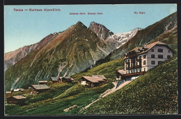 AK Tenna, Kurhaus Alpenblick, Unteres Horn, Oberes Horn Und Piz Rieln  - Tenna