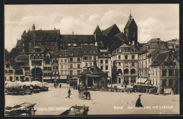 AK Basel, Barfüsserplatz Mit Lohnhof  - Basel