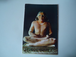 EGYPT   POSTCARDS   STATUE SCRIBE     MORE   PURHASES 10% DISCOUNT - Autres & Non Classés