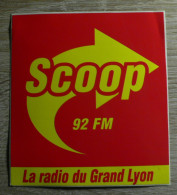 AUTOCOLLANT SCOOP FM - LA RADIO DU GRAND LYON - Adesivi