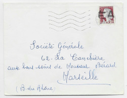 DECARIS 25C E.A.GROSSE SURCHARGE LETTRE MEC SECAP SIDI BEL ABBES 16.10.1962 - 1960 Marianne Of Decaris