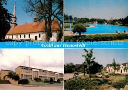 73673975 Hennstedt Dithmarschen Kirche Schwimmbad Schule Park Hennstedt Dithmars - Andere & Zonder Classificatie