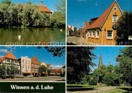 73673871 Winsen Luhe Teichpartie Gasthaus Geschaeftshaeuser Kirche Park Winsen L - Winsen