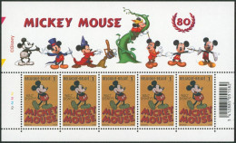 Feuillet (2008) - N°3784 En Petit Feuillet De 5** (MNH) Mickey Mouse (BD) - 2001-2010