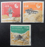 Ecuador 1966 (4) Exploration Of The Surface Of The Moon - Ecuador
