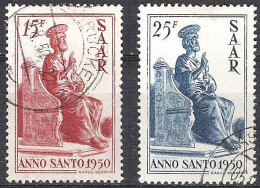 SAAR Michel 294/295 Anno Santo 1950 Gestempelt  - Usati