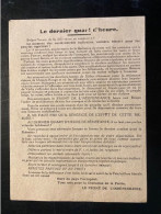 Tract Presse Clandestine Résistance Belge WWII WW2 'Le Dernier Quart D'heure' - Documentos