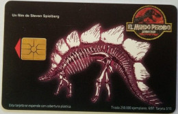 Argentina 100 Unit Chip Card - Jurassic Park 3/10 Triceratops - Argentine