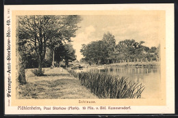 AK Kummersdorf /Storkow, Schleuse Am Gasthof Mühlenheim  - Storkow