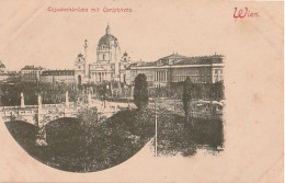 Austria - Wien - River Wien – Elisabeth Bridge, With Karlskirche And Technical University. Elisabethbrücke Mit Der Carls - Églises