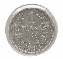 LEOPOLD II * 1 Frank 1904 Frans  Met Punt * Z.Fraai * Nr 12863 - 1 Franc