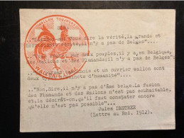 Tract Presse Clandestine Résistance Belge WWII WW2 'Laissez-moi Vous Dire La Vérité...' (lettre Au Roi De Jules Destree) - Documents