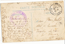 PUY DE DOME CP 1917 ROYAT HOPITAL TEMPORAIRE N°32 Pli Coin Gauche Bas - 1. Weltkrieg 1914-1918