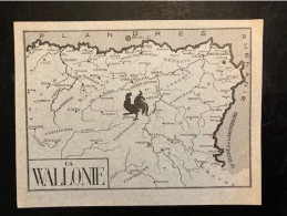 Tract Presse Clandestine Résistance Belge WWII WW2 'LA WALLONIE' (without Text On The Backside) - Documents