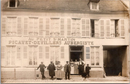 SELECTION - DOULLENS  - CARTE PHOTO -  Au Petit Saint Martin . PICAVET - DEVILLERS . Aubergiste - Doullens