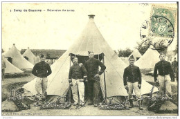 Sissonne. La Décoration Des Tentes Au Camp De Sissonne. - Sissonne