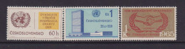 CZECHOSLOVAKIA  - 1965 United Nations And ICY Set Never Hinged Mint - Unused Stamps