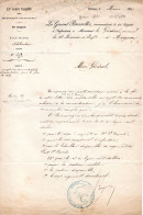 Lettre Manuscrite Signée 1887 Général BRESSOLLES - Privas (07) - Pas Carte Postale - - Privas